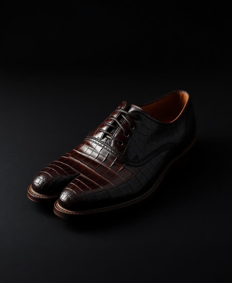 Crocodile leather shoes